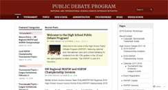 Desktop Screenshot of highschooldebate.org